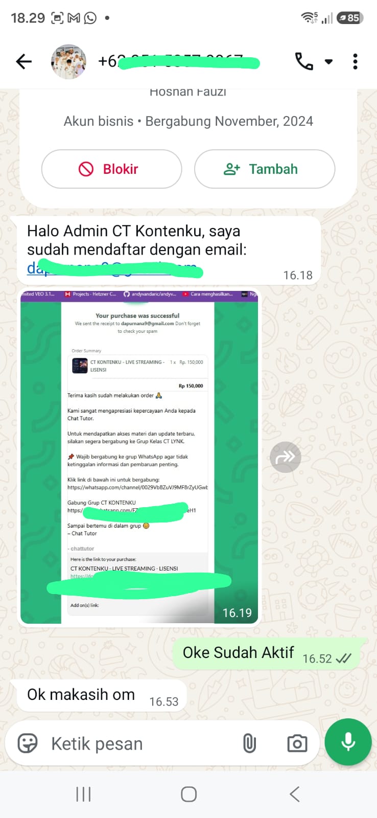 Bukti Transfer 6